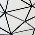 thumbnail image 2 of Pillow Decor Crossed Lines Cotton Throw Pillow 12x20 Gray Black Geometric Design, 2 of 2