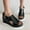 Black, variant on Women's Wedge Sandals Strappy Summer Sandals Dressy Black 7.5