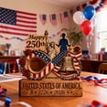 thumbnail image 6 of 2D Personalized 1776-2026 Semiquincentennial Wooden Standing Sign, USA Patriotic Home Decor, Independence Day Commemorative Gift for Patriots, 6 of 7