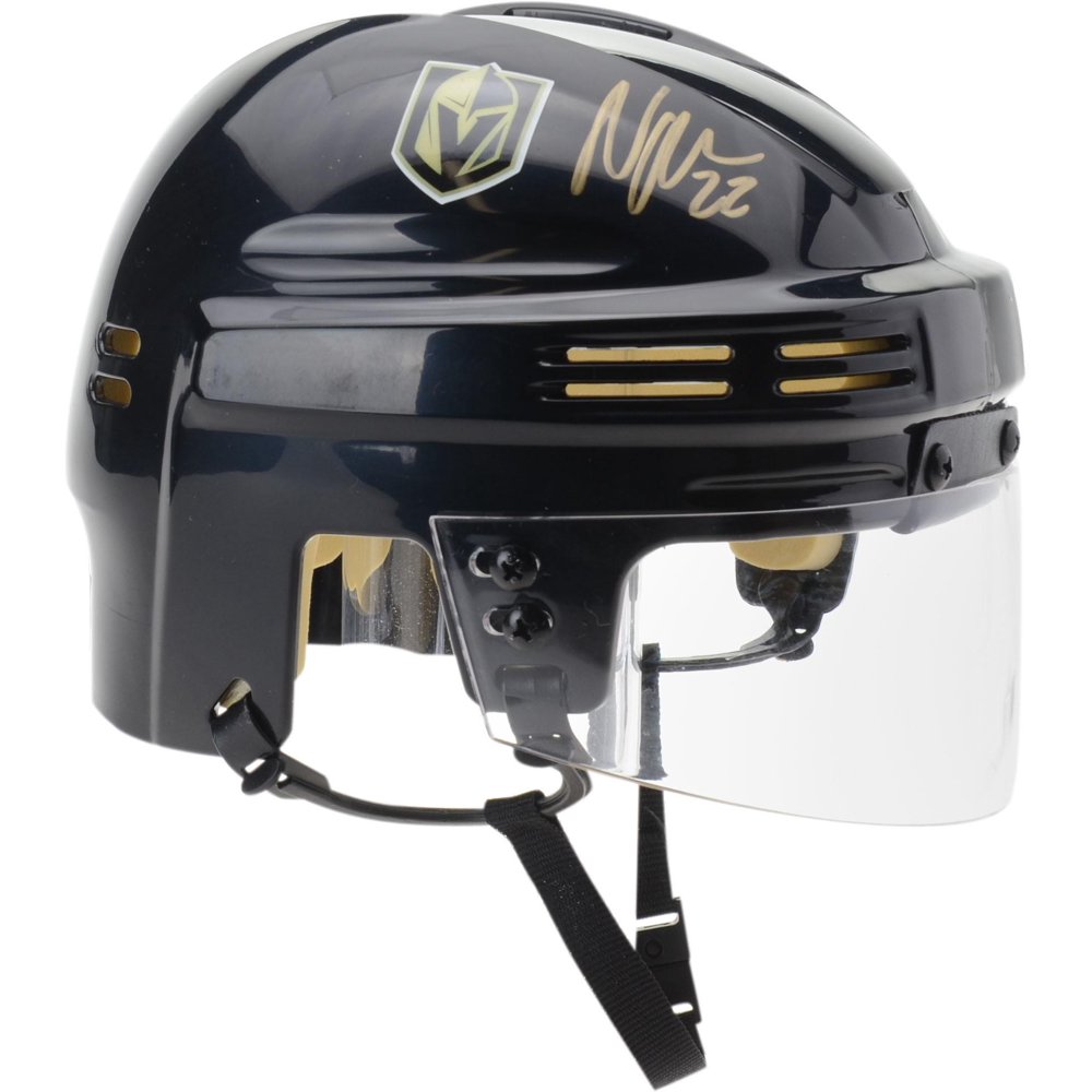 Nick Holden Vegas Golden Knights Autographed Black Mini Helmet - Fanatics Authentic Certified ...