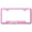 Pink, variant on Chevy ZL1 Laser Etched Logo Cut-Out License Plate Frame (Chrome)