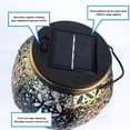 thumbnail image 4 of Linterna de globo aerostático con energía Solar IP55, linterna hueca brillante de Metal resistente al agua, 600mAh para jardín interior y exterior, 4 of 7
