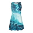thumbnail image 4 of SMihono Robes Bohémiennes d'Été pour Femmes Grande Taille Mode Sans Manches Col Rond Décontracté avec Poche Imprimée, 4 of 4