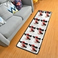 thumbnail image 2 of SKYSONIC 2'X6' Valentine Black Cats Runner Rug with Rubber Backing, Red Heart Love Non Slip Entryway Rug Runner Washable Soft Area Rug Carpet for Hallway Bedroom Kitchen Decor, 2 of 6