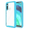 thumbnail image 3 of for Motorola Moto G Fast (2020) Clear Case Phone Case Dual Layer Full-Body Rugged Clear Back Case Drop Resistant Shockproof Case with Built In Screen Protector (Teal), 3 of 4