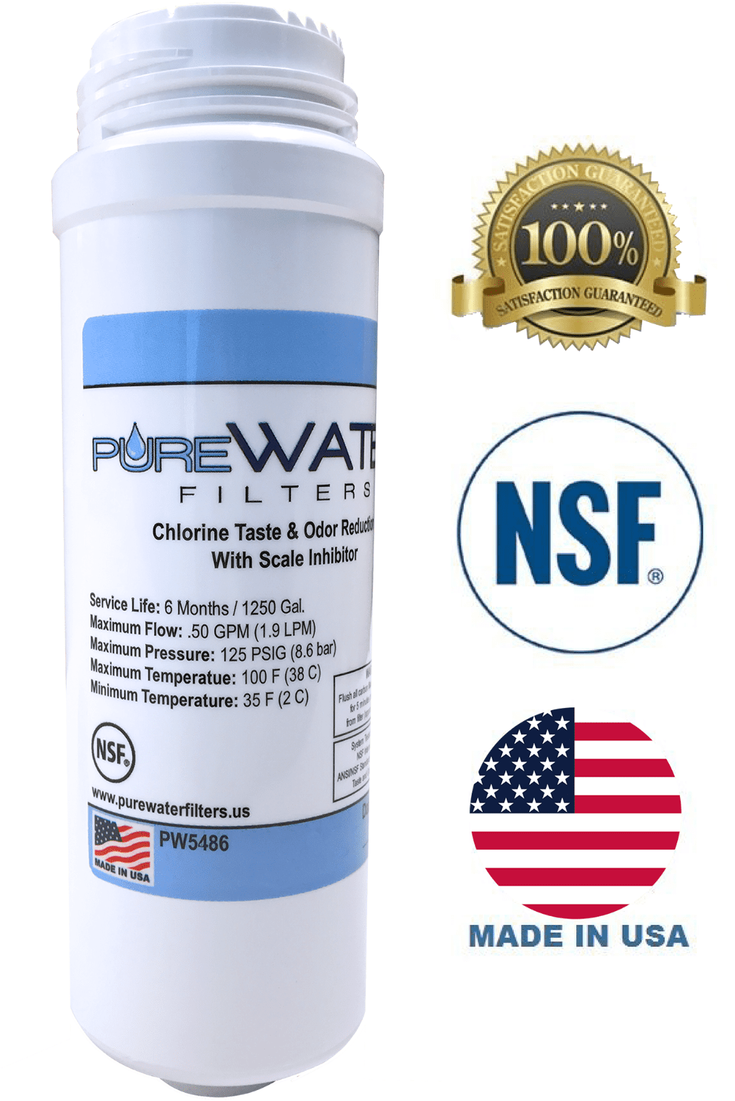 PureWater Filters KQ8 KQ8A Replacement Filter Cartridge for Keurig B150, K150, B150P, K150P, B155, K155, B200, B3000, K3000, B3000SE, K3000SE, K3500, K4000