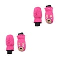 thumbnail image 3 of Kearding 6 pares de manoplas para niños, dibujos animados impermeables para invierno, equipo deportivo para niños, regalos, herramientas de Type1 NO1, 3 of 6