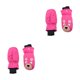 thumbnail image 2 of Guantes impermeables Moyic 6 pares para niños dibujos animados Rosa 2Conjunto, 2 of 6