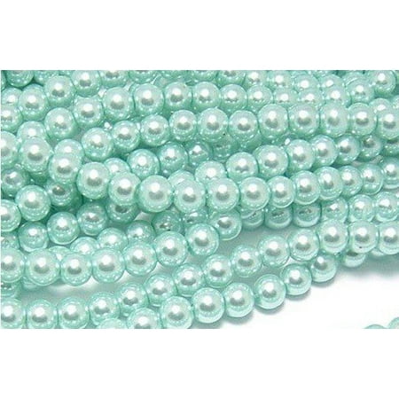 Aqua Blue Cats Eye Beads - UnCommon Artistry Glass Pearl Beads 200pcs 6mm - Aqua