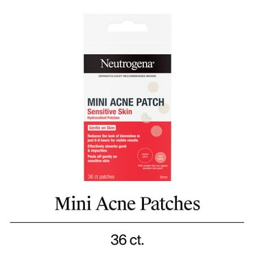 Neutrogena Mini Hydrocolloid Acne Patches for Sensitive Skin, 36 Count