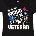 thumbnail image 4 of Inktastic Proud Granddaughter of a Veteran Veterans Day Girls Baby Bodysuit, 4 of 5