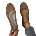 thumbnail image 4 of Willtoo Women Flat Shoes Knitted Lightweight Slip-on Loafers Breathabel Soft Comfortable Ballet Flats, 4 of 6