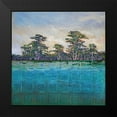 thumbnail image 2 of Olga 12x12 Black Modern Framed Museum Art Print Titled - Teal Earth, 2 of 5