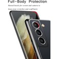 thumbnail image 5 of Compatible with Samsung Galaxy S22+/S22 Plus 5G Case Shockproof Protective Case Ring Kickstand Holder Translucent Frosted Back Soft Silicone TPU Impact-Resistant Bumper Cover - Black, 5 of 16