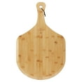thumbnail image 2 of Pie Supply 15" Bamboo Pizza Peel, Wood Paddle Cutting Board with Handle and Hanging Strap, 2 of 7
