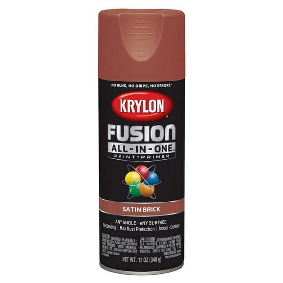 Krylon Diversified Brands 251110 12 oz Brick Satin Spray Paint