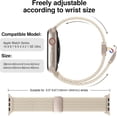 thumbnail image 4 of Watch Band for Women/ Men Series 10 9 8 7 6 5 4 3 Ultra 2 1 SE 38mm 40mm 41mm 42mm 44mm 45mm 46mm 49mm,Braided Loop, Stretchy Straps Wristbands, Magnetic Clasp for iWatch Bands, 4 of 8