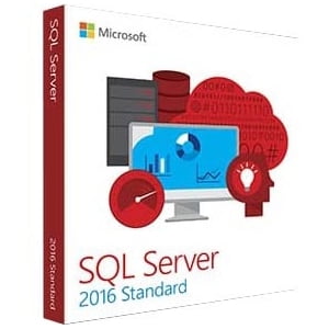Microsoft SQL Server 2016 Standard Edition Complete Product 10 Client, 1 License Report Management DVD-ROM English 10... by Microsoft