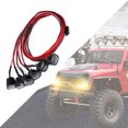 thumbnail image 4 of Luz De Coche Rc Universal RC Coche Luz LED Apta Para Traxxas TRX-4 RC4WD D90 110 1/10 RC Coche Negro Cuadrado, 4 of 8