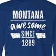 thumbnail image 4 of Inktastic Montana Awesome Since 1889 Long Sleeve Youth T-Shirt, 4 of 5