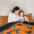 thumbnail image 4 of Feelyou Modern Motorcycle Print Bedding Comforter Set 7-Piece for Kid, Est Sleep Sports King Bedding Sets, Checkered Buffalo Reversible Bed Sheets, Super Cozy Room Decor, 4 of 7