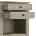thumbnail image 6 of Simpli Home Carlton Solid Wood Bedside Table In Distressed Grey, 6 of 10