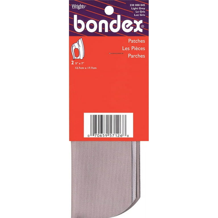 Bondex Black 5x7 Twill Iron-On Patches, 2 Pieces 