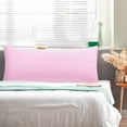 thumbnail image 2 of PiccoCasa Washed Microfiber Body Pillowcases Soft Envelope Light Pink 20"x60", 2 of 7