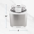 thumbnail image 2 of Nostalgia 2-Quart Electric Ice Cream Maker &ndash; Make Homemade Ice Cream, Gelato, Sorbet & Frozen Yogurt &ndash; No Salt/Ice Needed, Digital Contro, 2 of 7