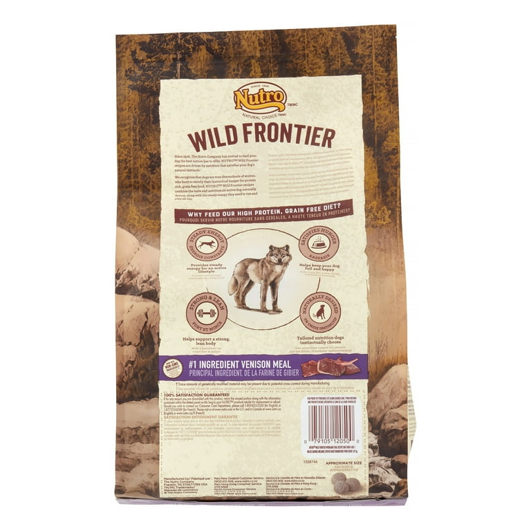 Nutro Wild Frontier Grain Free Adult Dog Food Woodland Trail Recipe with Venison Meal 4 lb Delivery Near Me