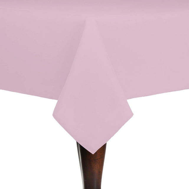 Ultimate Textile (2 Pack) Cotton-feel 52 x 70-Inch Rectangular Tablecloth - for Wedding and Banquet, Hotel or Home Fine Dining use, Light Pink