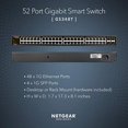 thumbnail image 3 of Netgear GS348T-100NAS 48-Port Gigabit Ethernet Smart Managed Pro Switch with 4 Dedicated SFP Ports, 3 of 7