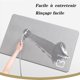 thumbnail image 5 of Alfombra de baño antideslizante Alfombra de baño de diatomita súper absorbente Alfombra de bañera de microfibra Alfombra de ducha suave Secado rápido (gris, 40 * 60), 5 of 5
