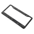 thumbnail image 4 of Marco de matrícula de fibra de carbono forjado brillante, reemplazo Universal para Tesla Model 3 YS US Standard, 4 of 12