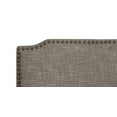 thumbnail image 4 of Nathaniel Home Full Size Upholstered Panel Bed with Nailhead, Brown, 4 of 6