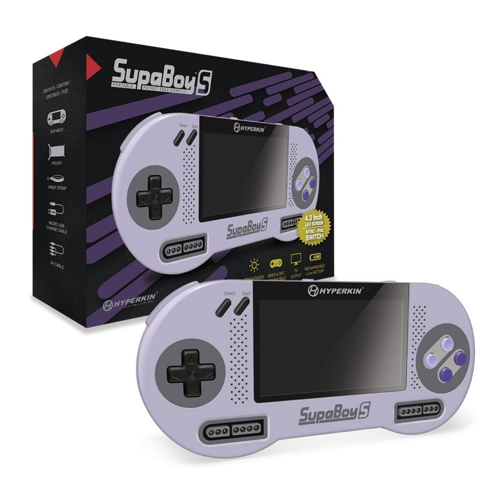 Hyperkin SupaBoy S: Portable Pocket SNES Console, Gray Hyperkin SupaBoy S: Portable Pocket SNES Console, Gray