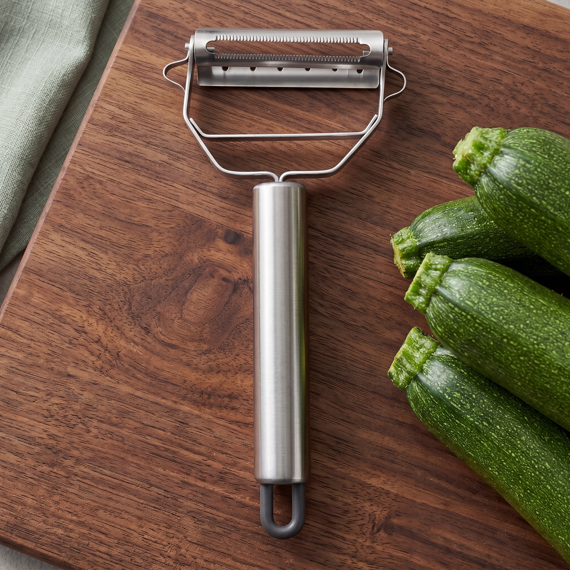 Unique Bargains Stainless Steel 3 in 1 Vegetable Peeler with Handle Silver 6.5x3.2inch