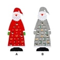 thumbnail image 4 of Bewildely Calendario de Adviento de Navidad de Papá Noel con 24 bolsillos, adorno para colgar en la pared, aperitivos, galletas, decoración para el Kits de decoración para fiestas Rojo Bewildely HA010056-01, 4 of 6