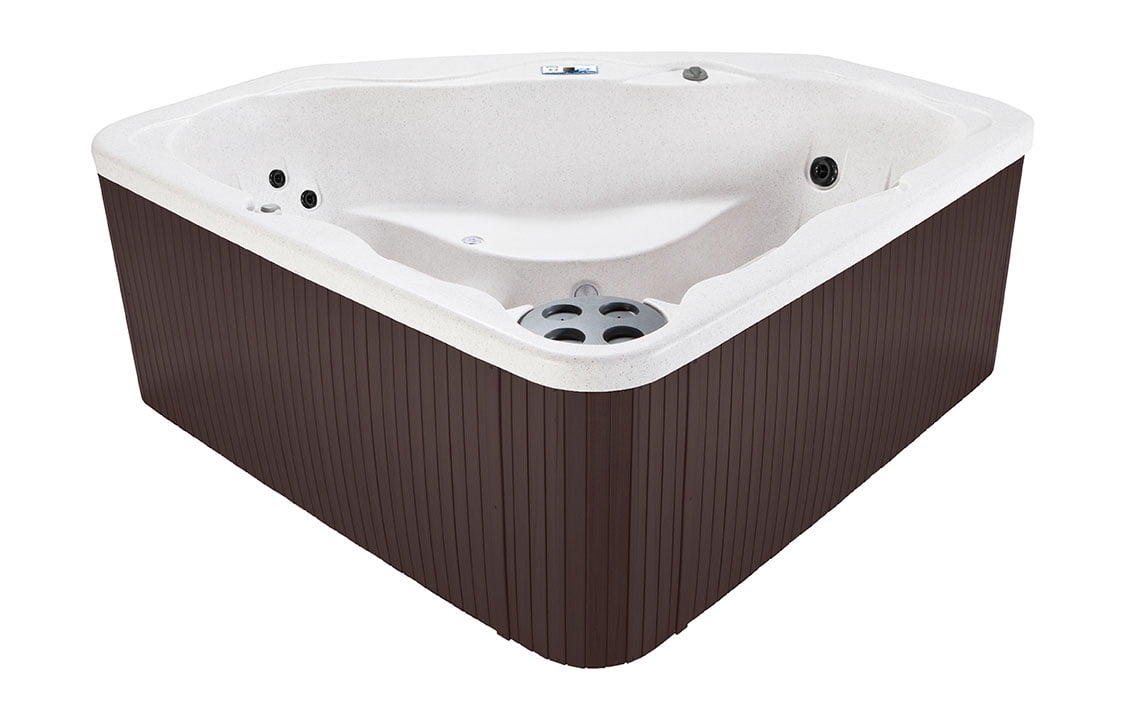 Lifesmart LS300 Plus Pillow Bundle - 2-3 Person, 17-jet Spa in Arctic White/Espresso with spa pillows included!