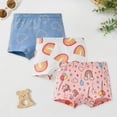 thumbnail image 2 of BOBOGOJP Girls Underwear Cotton Toddler Girls Panties Cute Comfortable Little Girl Underwear Pack Soft Breathable Boyshorts Purple for Size 3-4 Years, 2 of 5