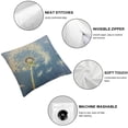 thumbnail image 4 of JEUXUS Set of 2 Dandelion Pillows Summer Nature Wild Botanical Dandelion Blossom in Wind Sky Air Green White Throw Pillow Cover Decorative Square Cushion Accent Home Pillow Case, 4 of 6