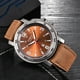 thumbnail image 2 of Reloj de cuarzo para hombre, relojes de moda para hombre xinew, reloj de pulsera analógico de cuarzo con fecha deportiva de cuero y acero inoxidable para hombre, 2 of 3