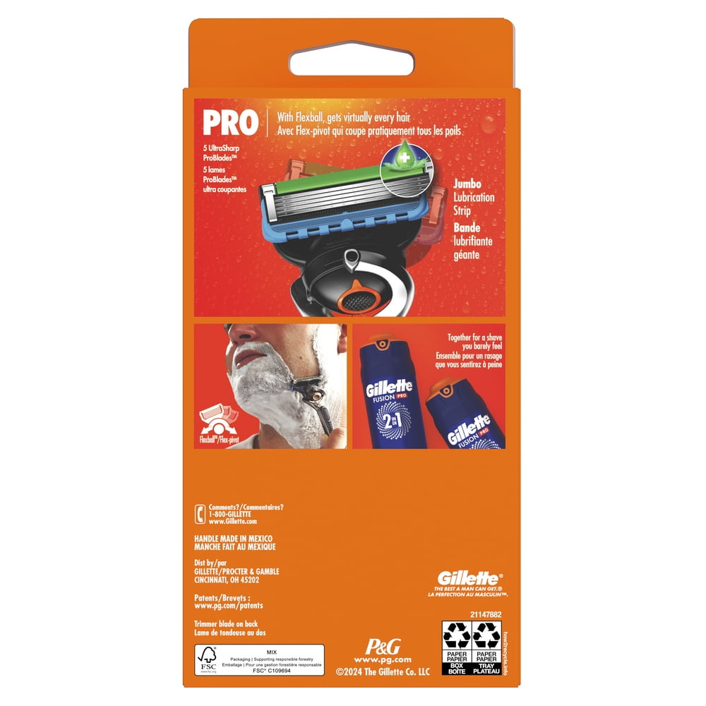 Gillette ProGlide Razor Bundle with 14 Blade Cartridge Refill