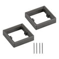 thumbnail image 4 of jifeng 2Pcs Single Socket Spacers Cable Box Heightening Pad for Home Bedroom Office gray, 4 of 9