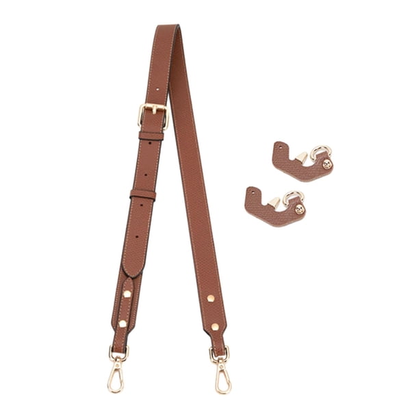 Correa para bolso de hombro, moderna, desmontable, de piel sintética Hebilla de oro marrón