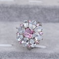 thumbnail image 7 of Naierhg Women Jewelry Fashion Charming Flower Cubic Zirconia Engagement Wedding Ring Pink, 7 of 7