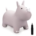 thumbnail image 1 of Zoojoy Caballo hinchable Animales Tolva Inflable Caballo que rebota Animales de salto para niños pequeños Montar en juguetes saltadores para niñas/niños Gran regalo W/P (Gris), 1 of 5