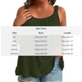 thumbnail image 4 of Women's Plus Size Casual Camisole Tank Top Cami Solid Color Sleeveless Loose Fit Soft Stretchy Daily Wear Loungewear Beach Vacation Fashion Essential Gift for Women | Aestivo,Green XL, 4 of 9