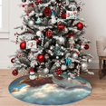 thumbnail image 5 of Yiaed Cloud Guinea Pig Print Christmas Tree Skirt , Tree SkirtsTree Mat for Christmas Winter Holiday Indoor Decorations-48", 5 of 7
