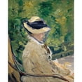 thumbnail image 2 of Édouard Manet 12x14 Gold Ornate Wood Frame and Double Matted Museum Art Print Titled - Madame Manet (Suzanne Leenhoff, 1829-1906) at Bellevue (1880), 2 of 4